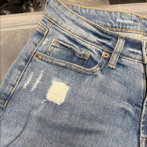 Old Navy high-rise curvy O.G. Straight raw hem size 6 - Picture 3 of 5